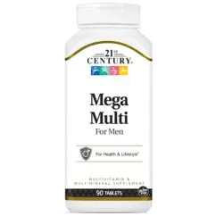 Витамины и минералы 21st Century Mega Multi for Men 90 таблеток (0740985226582)