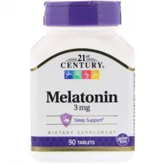 Натуральная добавка 21st Century Melatonin 3 mg 90 таблеток (740985212400)