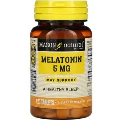 Натуральна добавка Mason Natural Melatonin 5 mg 120 таблеток (CN10956)