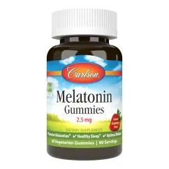 Натуральна добавка Carlson Labs Melatonin Gummies 60 желеек Полуниця (088395492006)