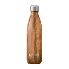 Бутылка VPLab Metal Water Bottle 500 мл Wood (5060255358856)