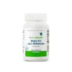 Вітаміни та мінерали Seeking Health Methyl B12 with L-Methylfolate 60 пастилок (CN14656)