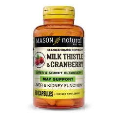 Натуральная добавка Mason Natural Milk Thistle/Cranberry 60 капсул (311845135155)