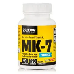 Витамины и минералы Jarrow Formulas MK-7 90 мкг 120 капсул (0301653913397)