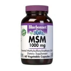 Препарат для суглобів та зв'язок Bluebonnet MSM 1000 mg 60 вегакапсул (743715009585)