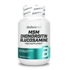 Препарат для суглобів та зв'язок Biotech MSM Chondroitin Glucosamine 60 таблеток (5999076248285)