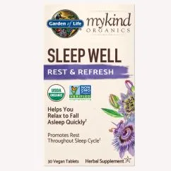 Натуральна добавка Garden of Life MyKind Organics Sleep Well 30 вегакапсул (658010121897)