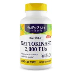 Натуральна добавка Healthy Origins Nattokinase 100 mg 180 вегакапсул (603573251604)