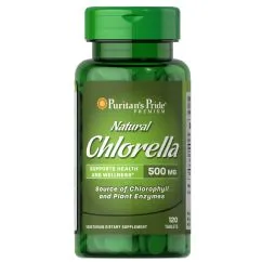 Натуральная добавка Puritan's Pride Natural Chlorella 500 mg 120 таблеток (0074312135927)