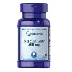 Вітаміни та мінерали Puritan's Pride Niacinamide 500 мг 100 таблеток (0074312107306)