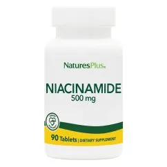 Вітаміни та мінерали Natures Plus Niacinamide 500 мг 90 таблеток (0097467018907)