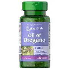 Натуральна добавка Puritan's Pride Oil Oregano 150 mg 180 капсул (025077712588)