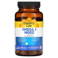 Жирные кислоты Country Life Omega 3 Mood 90 капсул (015794041207)