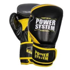 Перчатки боксерские Power System 5005 Challenger Black/Yellow (CN9637-4)