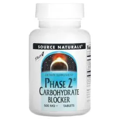 Натуральна добавка Source Naturals Phase 2 Carbohydrate Blocker 30 таблеток (0021078015598)