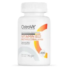 Вітаміни та мінерали OstroVit Vitamin B12 Methylocobalamin 200 таблеток (5903933902616)