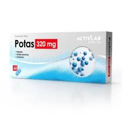Вітаміни та мінерали Activlab Potas 320 мг 60 капсул (5903260900750)