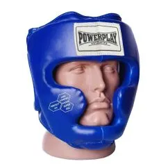 Боксерский шлем PowerPlay 3043 (тренировочный) Blue L (CN11841-4)