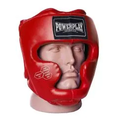 Боксерский шлем PowerPlay 3043 (тренировочный) Red L (CN11843-4)