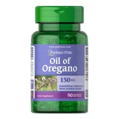 Натуральна добавка Puritan's Pride Oil Oregano 150 mg 90 капсул (074312165559)