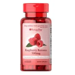 Натуральна добавка Puritan's Pride Raspberry Ketones 500 mg 60 капсул (0025077527939)