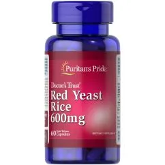 Натуральна добавка Puritan's Pride Red Yeast Rice 600 mg 60 капсул (0074312162114)