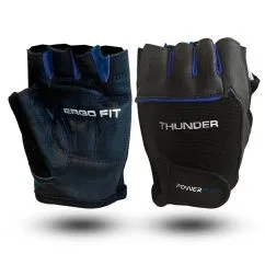 Рукавички для фітнесу PowerPlay PP-9058 Black/Blue L (CN11140-4)