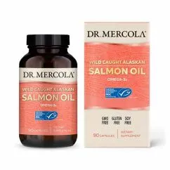 Жирные кислоты Dr. Mercola Salmon Oil 90 капсул (0813006018456  )