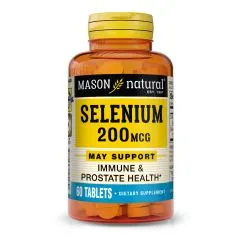 Витамины и минералы Mason Natural Selenium 200 мкг 60 таблеток (CN10965)