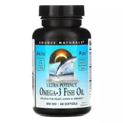 Жирные кислоты Source Naturals Arctic Pure Ultra Potency Omega-3 Fish Oil 850 мг 60 капсул (0021078020134)