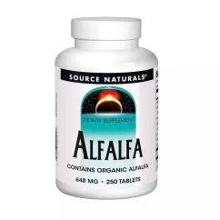 Натуральная добавка Source Naturals Alfalfa 648 mg 250 таблеток (0021078002017)