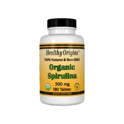 Натуральная добавка Healthy Origins Spirulina Organic 500 mg 180 таблеток (603573882358)