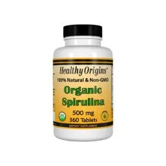 Натуральная добавка Healthy Origins Spirulina Organic 500 mg 360 таблеток (603573882372)