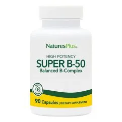 Вітаміни та мінерали Natures Plus Super B-50 90 вегакапсул (097467013209)