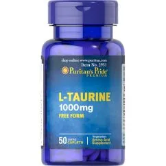 Аминокислота Puritan's Pride L-Taurine 1000 мг 50 капсул (0074312129513)
