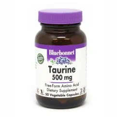 Амінокислота Bluebonnet Taurine 500 мг 50 вегакапсул (0743715000841)