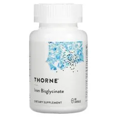 Вітаміни та мінерали Thorne Iron Bisglycinate 60 капсул (0693749003458)