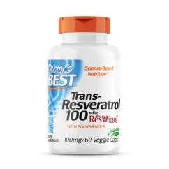 Натуральная добавка Doctor's Best Trans-Resveratrol with Resvinol 100 mg 60 вегакапсул (753950001718)