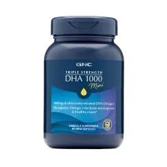 Жирные кислоты GNC Triple Strength DHA 1000 Mini 90 капсул (0048107170622)