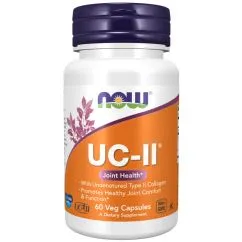 Препарат для суставов и связок Now Foods UC-II 40 mg 60 вегакапсул (0733739031372)