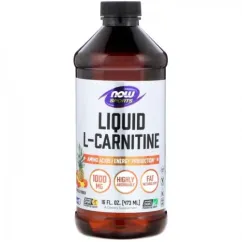 Жироспалювач Now Foods L-Carnitine Liquid 1000 mg, 473 мл Фруктовий пунш (733739000668)
