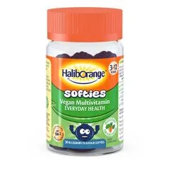 Вітаміни та мінерали Haliborange Vegan Multivitamin Softies 30 желеек Чорниця (5060216565422)