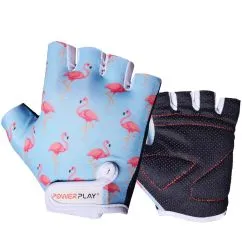Велоперчатки PowerPlay 001 Flamingo Blue XS (CN11112-3)