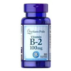 Вітаміни та мінерали Puritan's Pride Vitamin B-2 (Riboflavin) 100 мг 100 таблеток (0074312106408)
