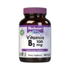 Вітаміни та мінерали Bluebonnet Vitamin B2 100 мг 100 вегакапсул (743715004269)