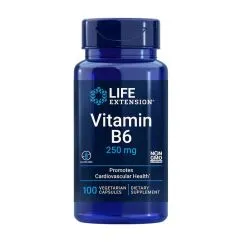 Витамины и минералы Life Extension Vitamin B6 250 мг 100 вегакапсул (0737870153511)