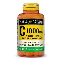 Витамины и минералы Mason Natural Vitamin C Plus Rose Hips and Bioflavonoids Complex 1000 мг 60 таблеток (CN10975)