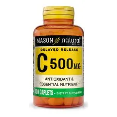 Витамины и минералы Mason Natural Vitamin C 500 мг Delayed Release 100 каплет (CN11286)