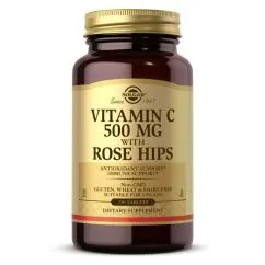 Вітаміни та мінерали Solgar Vitamin C With Rose Hips 500 мг 250 таблеток (033984023819)