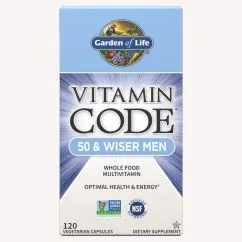 Витамины и минералы Garden of Life Vitamin Code 50 & Wiser Men 120 вегакапсул (CN9665)